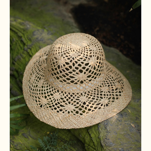 透かし編みストローハット Z00400