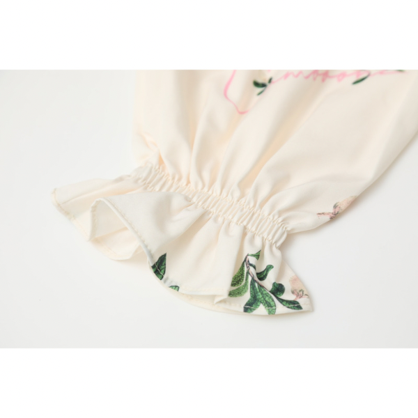 ビッグラペルヴィンテージ風プリントシャツ AU-043