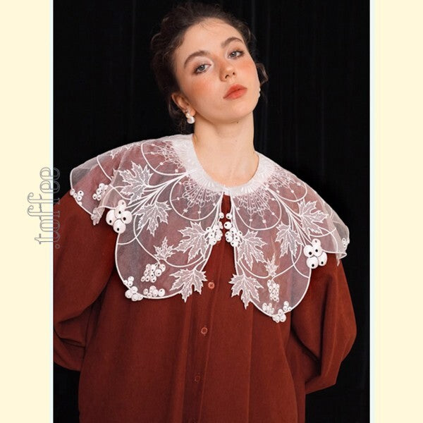 クラシックに新たな息吹:ガーリーなシャツワンピース 《C0199》