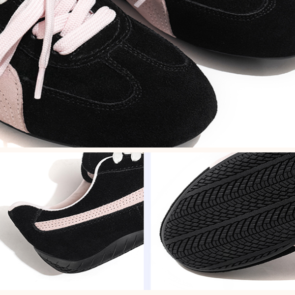 【2color】ラウンドトゥバイカラーシューレース ローカットスニーカー 《Z00780》