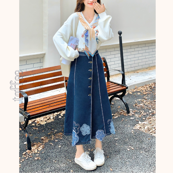 花咲く午後の散歩道セットアップ《Z01155》