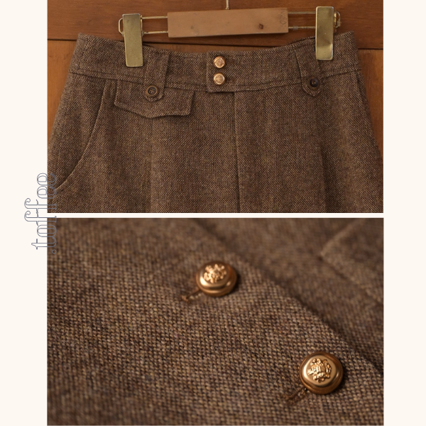 秋灯の街とクラシックツイードセット《Z01166》