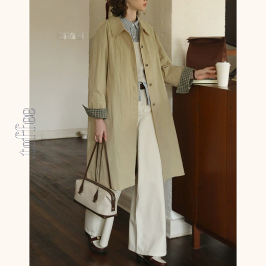 しわ加工入りヴィンテージミドル丈ジャケット Z00533