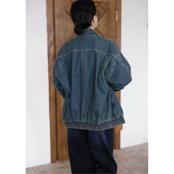 ウォッシュデニムジップジャケット Z00160