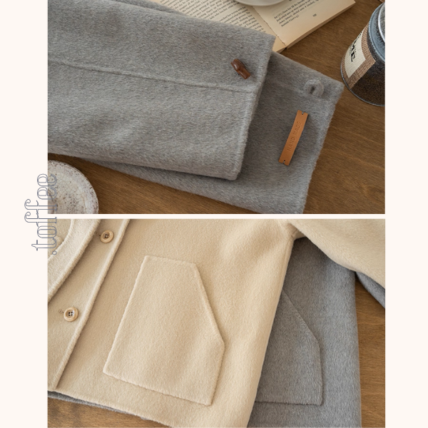 【2color】やさしい風にほどけるタイ付きショートコート《Z01174》