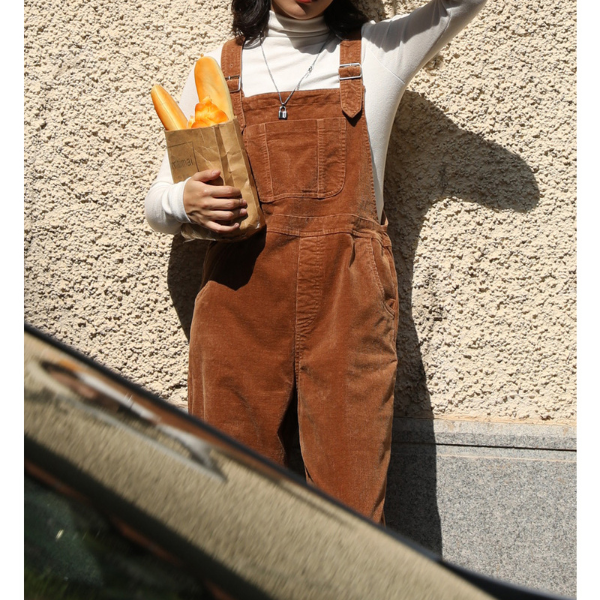 コーデュロイオーバーオール w-036