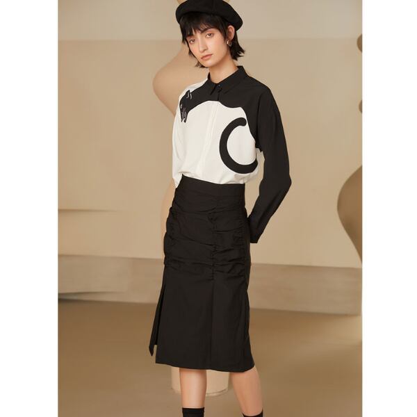 レオパード刺繍ブラウス C0060