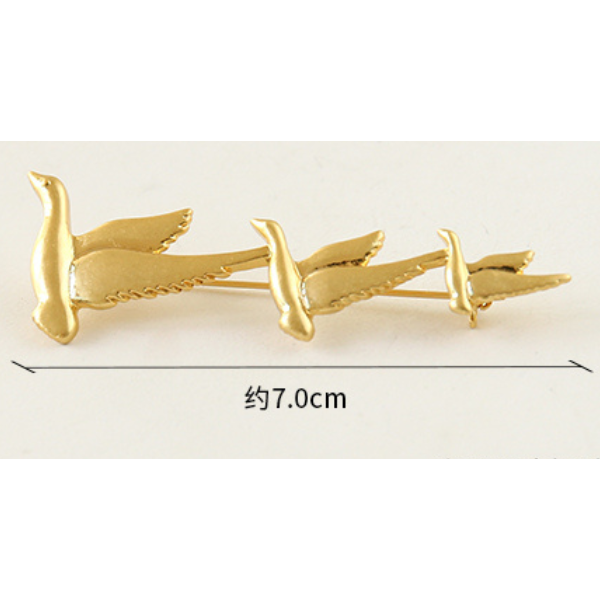 渡り鳥ブローチ X-168