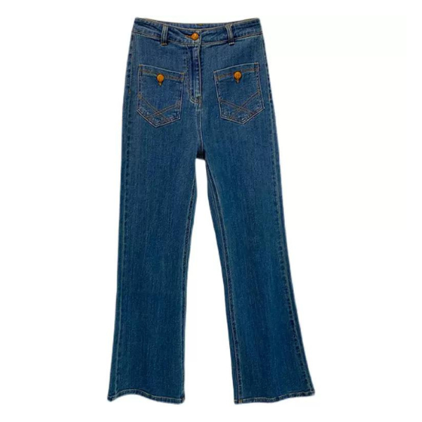 フロントボタンポケットデニム  AU-303