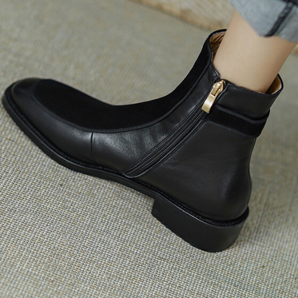 【3color】シームデザインベルテッドブーツ X-372