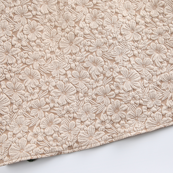 【2color】立体フラワー刺繍シャツジャケット Z00575