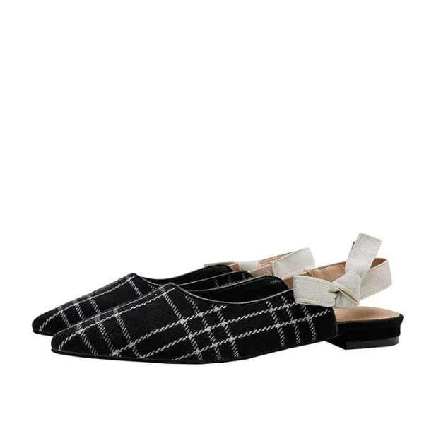 モノトーンバックストラップシューズ X-022