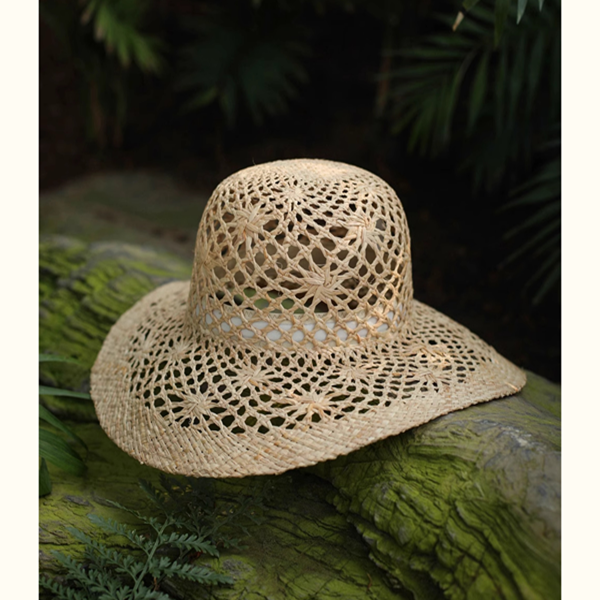 透かし編みストローハット Z00400
