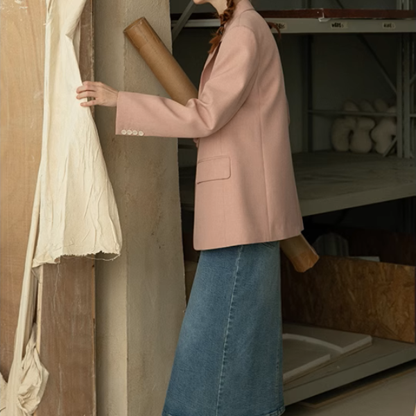 【2color】シングルブレストテーラードジャケット《Z00851》