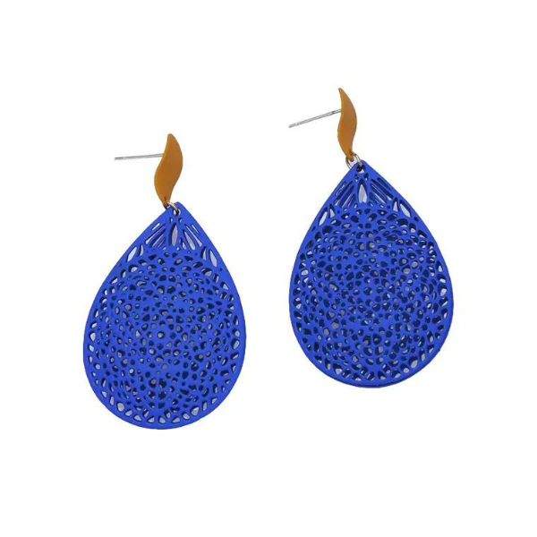 【3color】ウォーターマークカットアウトピアス AU-278