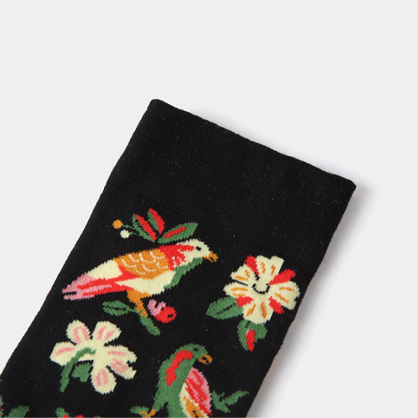 フラワージャガードソックス3Pセット X-334