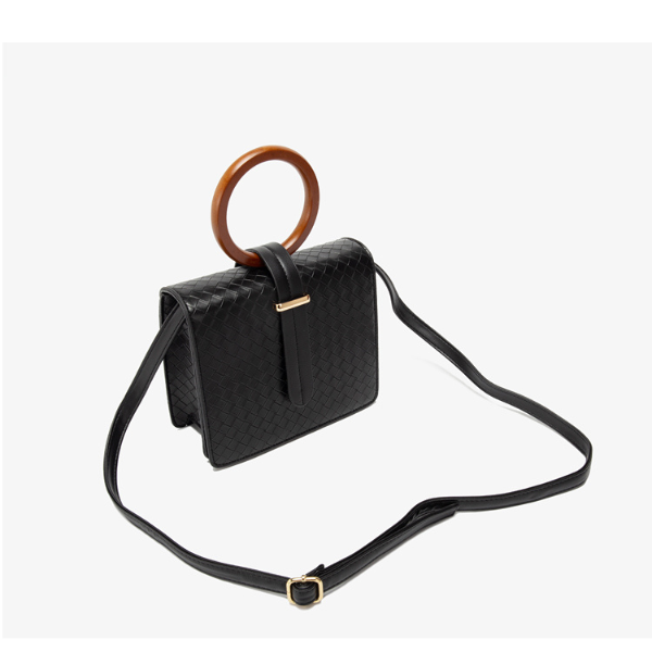 ウッドハンドル2wayスクエアバッグ AU-375