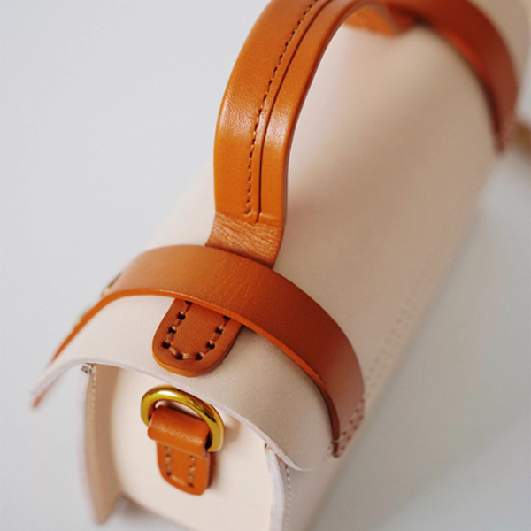 【5color】バイカラースクエアショルダーバッグ《Z00893》