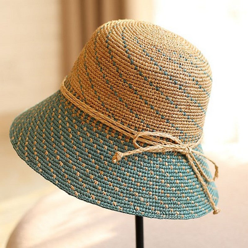 【4color】天然ラフィアの麦わら帽子