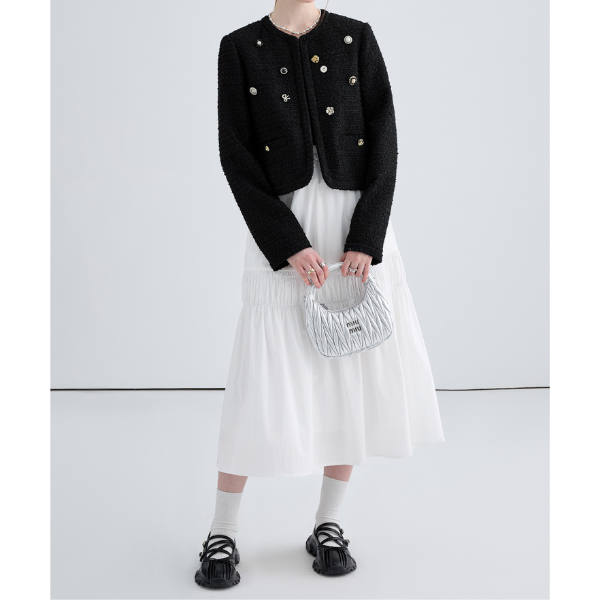 ハイウエストAラインロングスカート Z00032