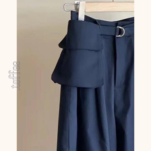 ウエストポーチ付きロングカジュアルパンツ Z00415