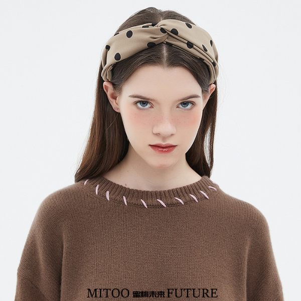 水玉柄カジュアルヘッドバンド Z00174