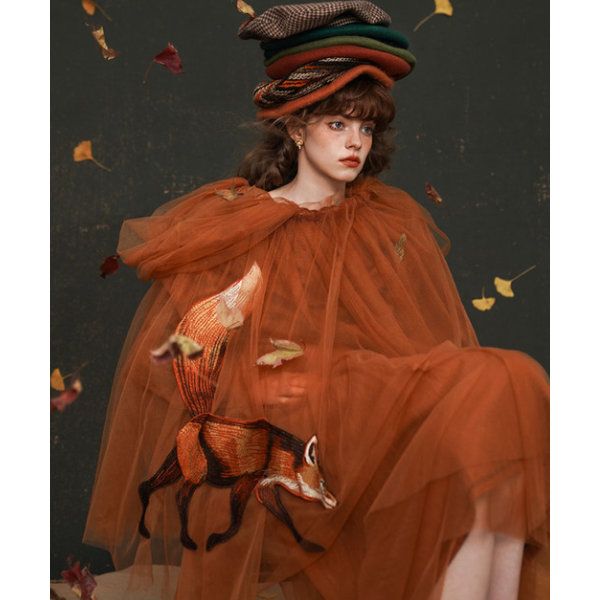 フォックスデコレーションチュチュスカート AU-471