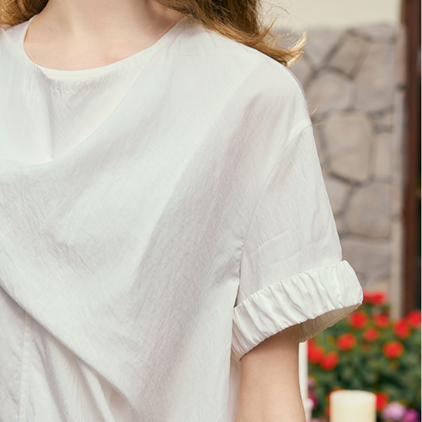 花柄刺繍デザインシャツ《Z00841》