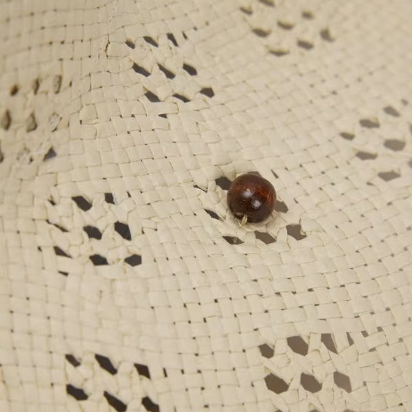 透かし編みストローハット《Z01067》