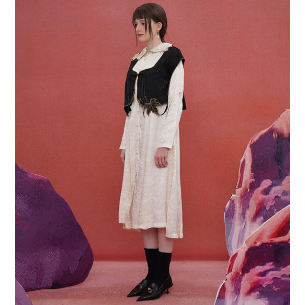 リーフモチーフベスト w-032