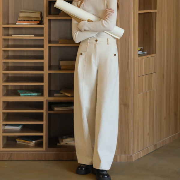 【3color】ハイウエストワイドシミターパンツ Z00890