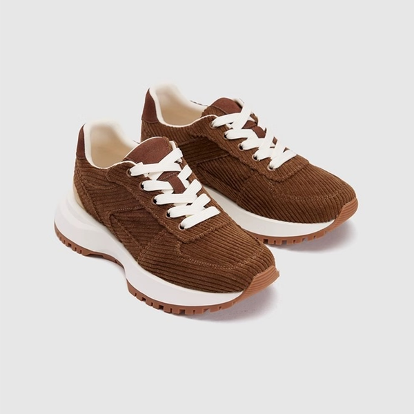 コーデュロイ厚底ローカットスニーカー 《Z00753》