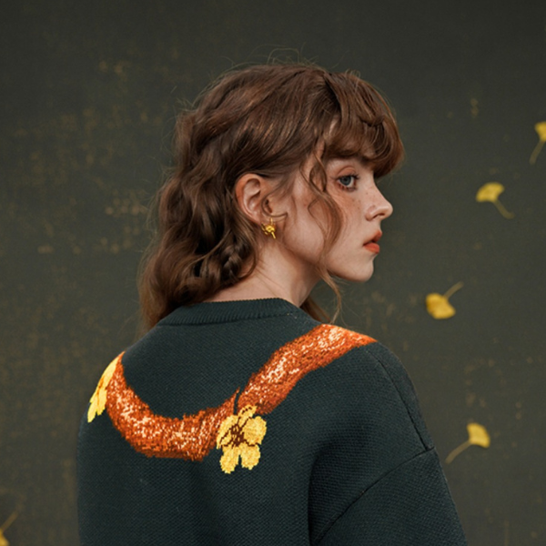 【2Size】ゴールドアニマルピアス w-031