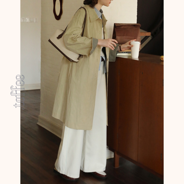 しわ加工入りヴィンテージミドル丈ジャケット Z00533