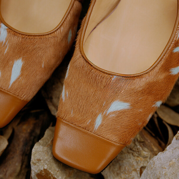 【2color】スクエアトゥフラットパンプス Z00104