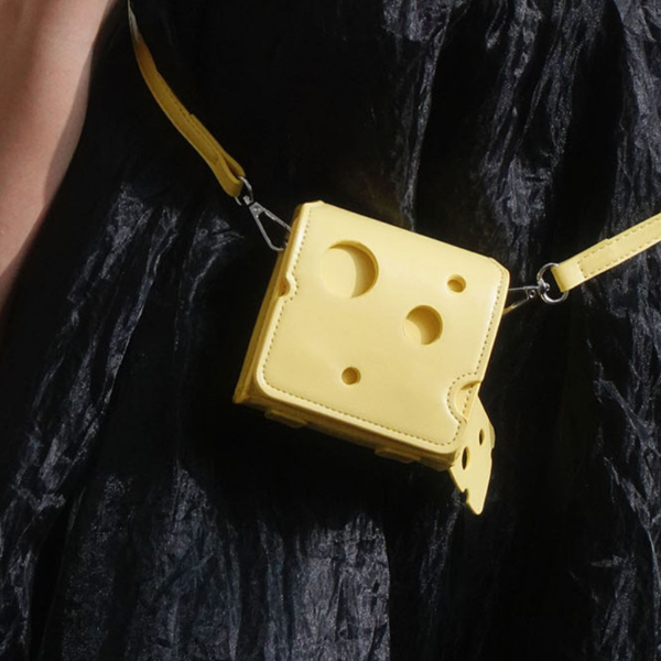 【3color】チーズシルエットスクエアショルダーバッグ AU-370