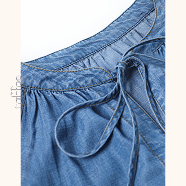 フロントリボンデニムシャツ Z00458