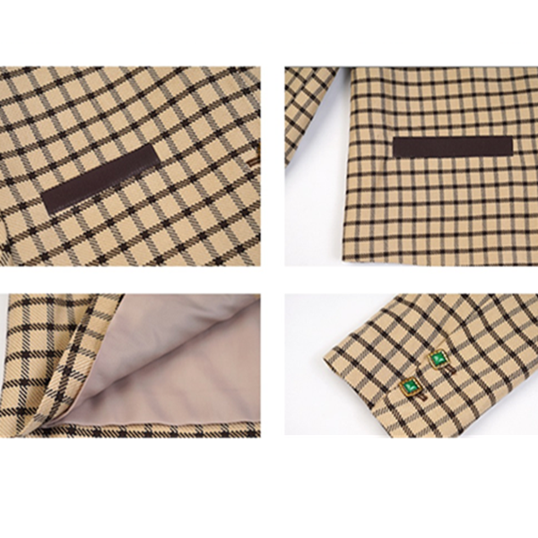 クラシックチェック柄ショートジャケット Z00509