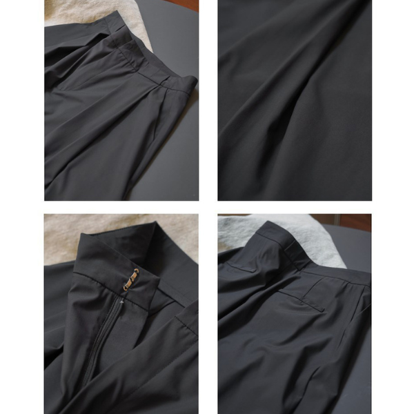 ハイウエストドレープロングスカート Z00196