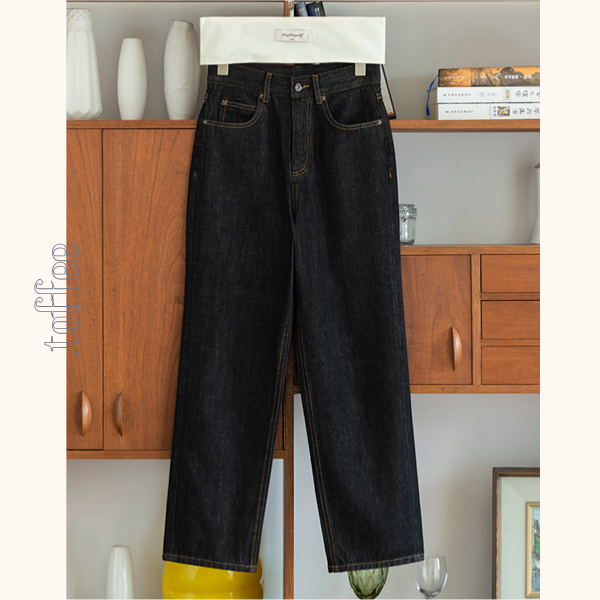 コットンストレッチストレートデニムパンツ 《Z00647》