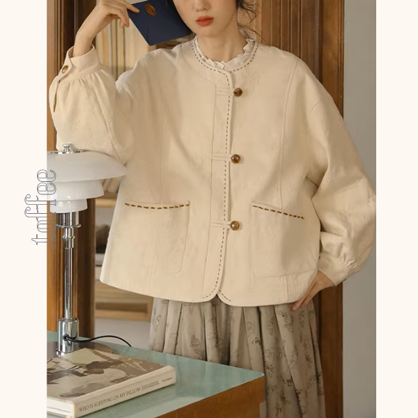 ステッチが奏でる温もりジャケット《Z01140》