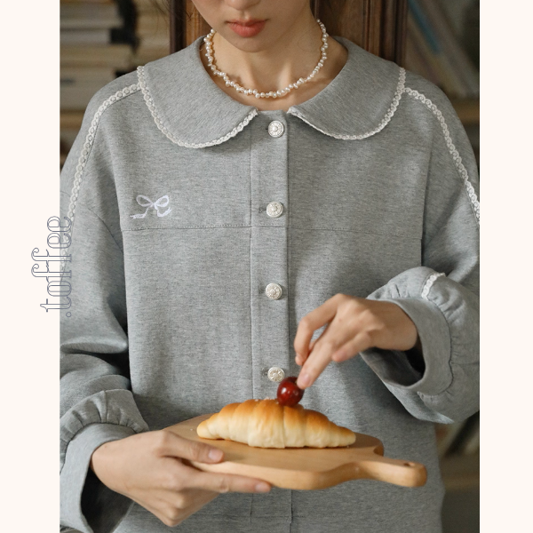 白昼夢のレースステッチカーディガン《Z01143》