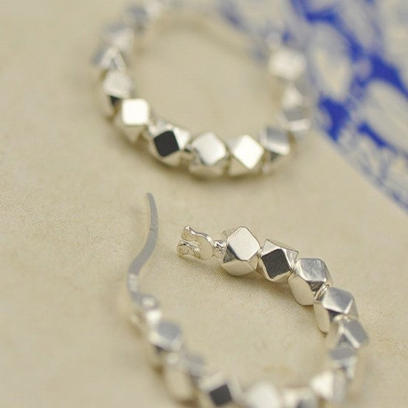 シルバー粒粒ピアス