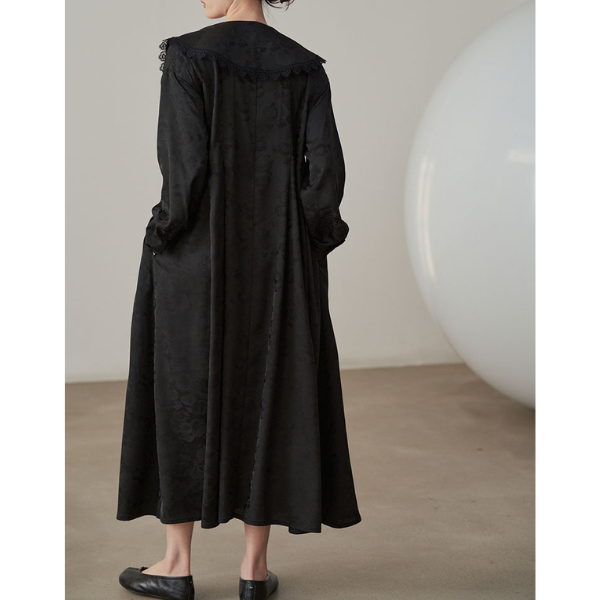 ビッグカラージャガードドレス X-068