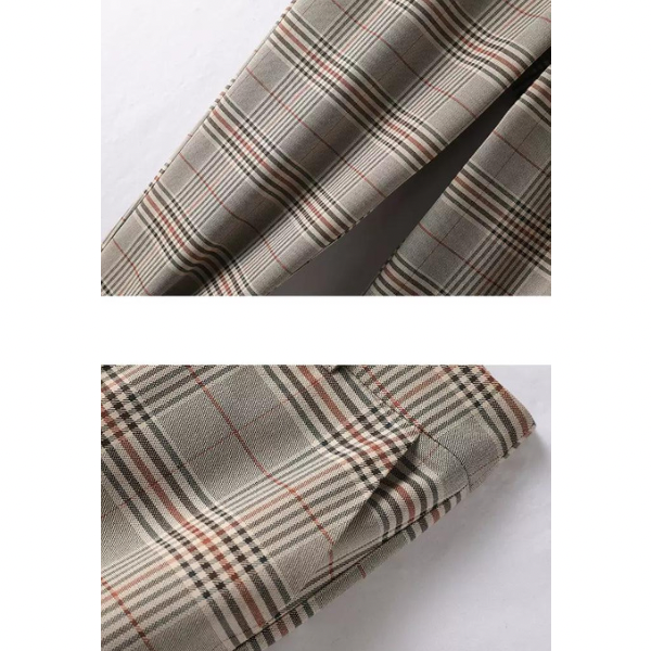 【3color】アーガイルチェックセットアップ w-136