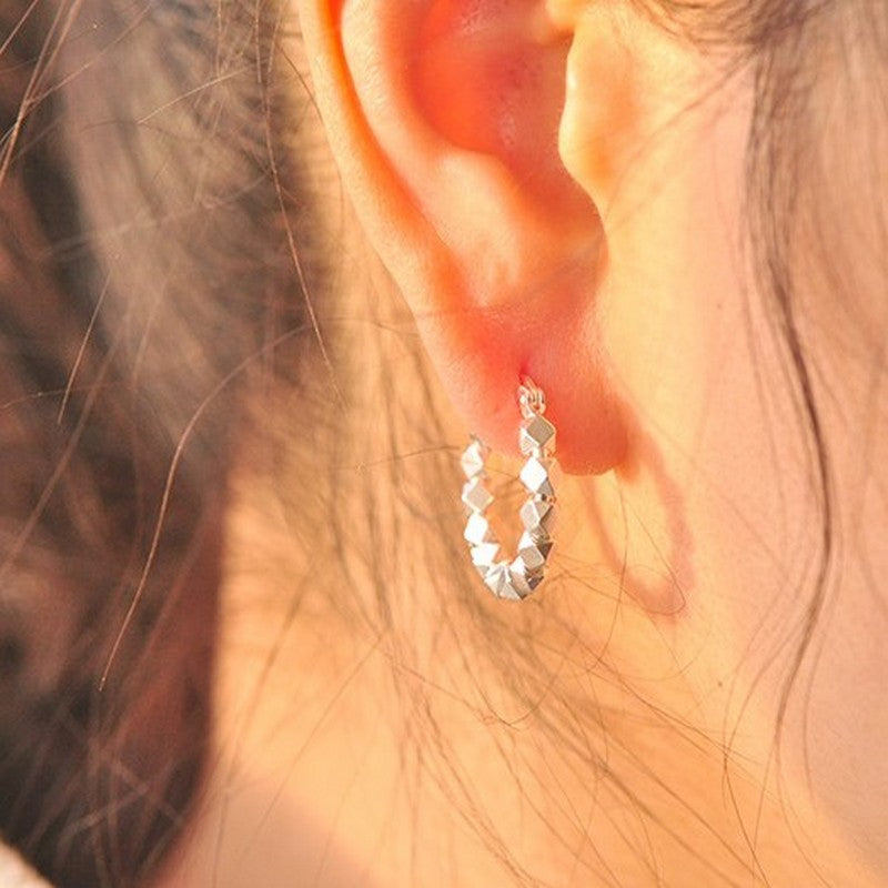 シルバー粒粒ピアス