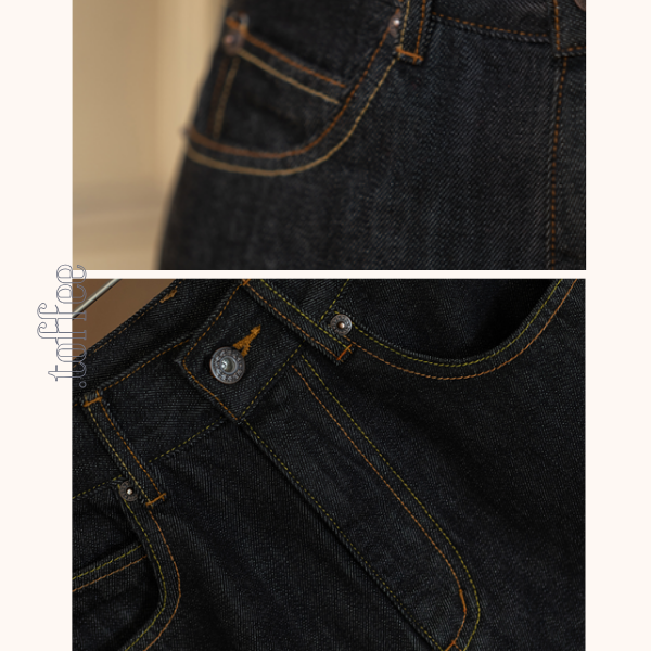 コットンストレッチストレートデニムパンツ 《Z00647》