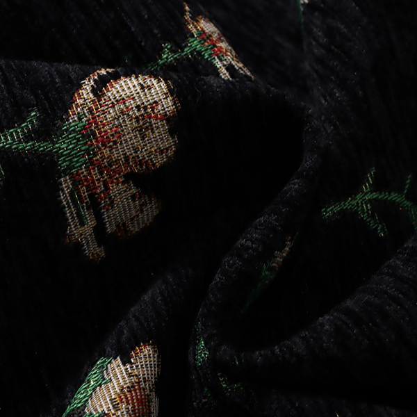 花柄タッセルジャカードスカート Z00574