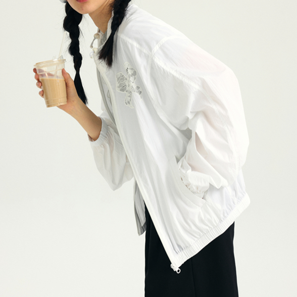 リボンモチーフの中空ジャケット Z00354