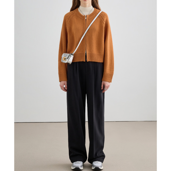 チェック切り替えセンタープレスパンツ X-415